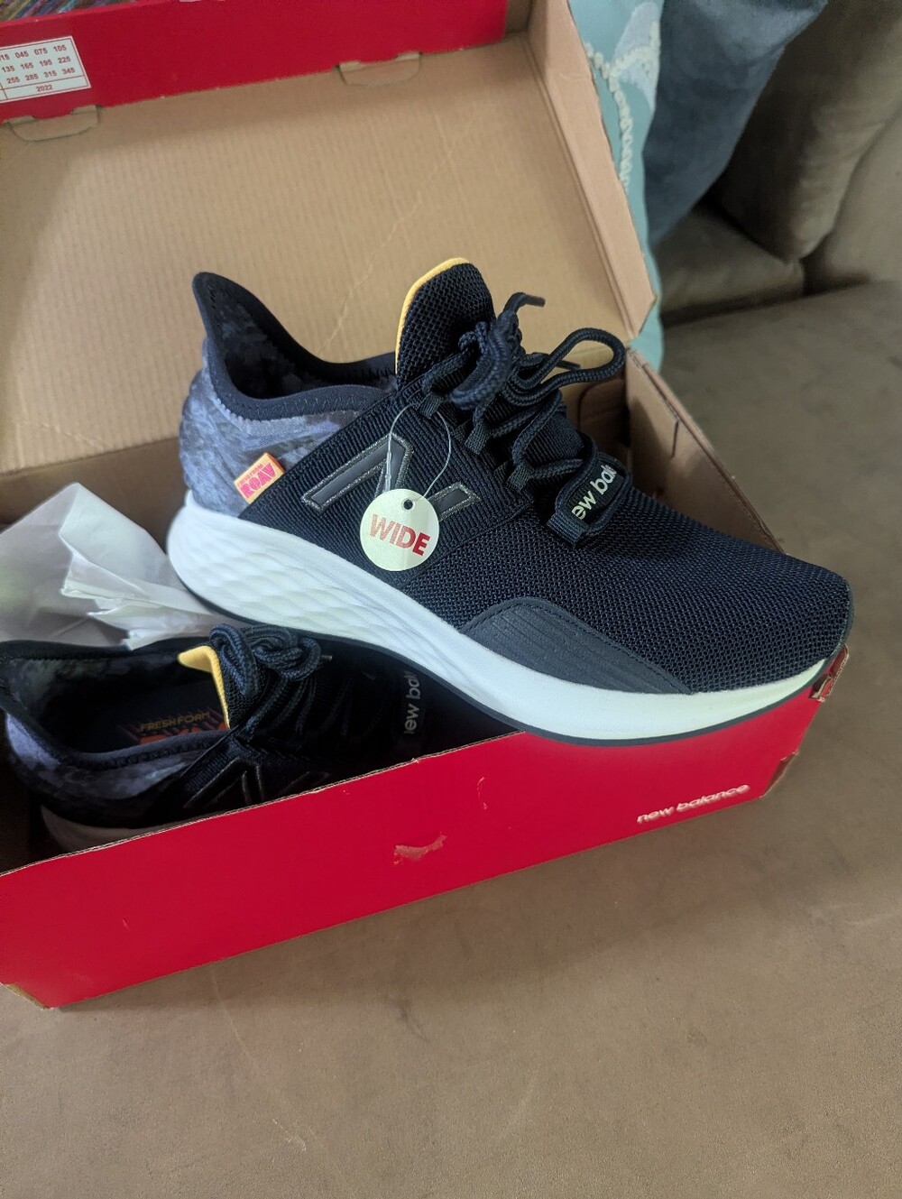 New Balance Fresh Foam Roav V1 Black Grey Running Sneakers Women’s 5.5